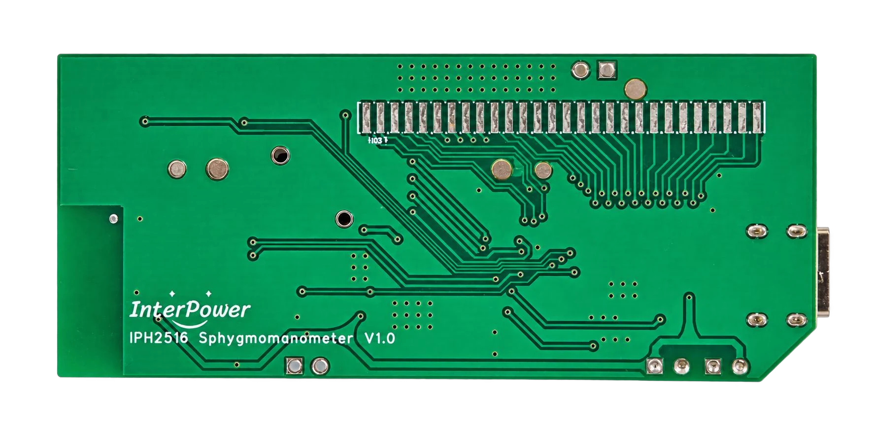 Solder side and LCD pads — supplied manual image